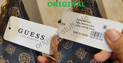 Как отличить оригинал от подделки сумка Guess.